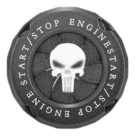 Riloer Startknopf-Abdeckung, Auto-Drehstartknopf-Abdeckung – Motor-Start-Stopp-Knopf – kompatibel mit Autos, Motorräder, Schlüssellöcher, 1 x