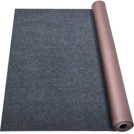 Grefinity Marine Carpet,6 FT x 18 FT Dark Gray Indoor Outdoor Carpet 0.2" Thick Boat Carpet with Water-Proof TPE Backing, Non-Slide Outdoor Marine Carpet Roll for Home, Patio, Porch, Deck