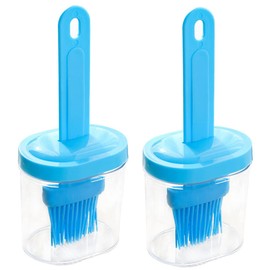 2Pcs Silicone oil bottle brush Silicone Basting Pastry Brush Heat Resistant Silicone Brush for Baking Cooking Grill Spread Oil Butter Sauce