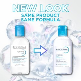 Bioderma Hydrabio H2O Micellar Cleansing Water and Makeup Remover Solution for Dehydrated or Sensitive Skin