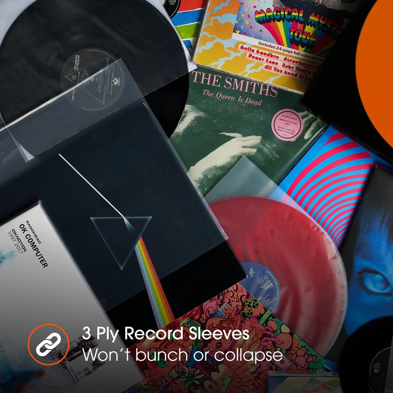 25x 7 Inch Anti Static Inner Vinyl Record Sleeves |