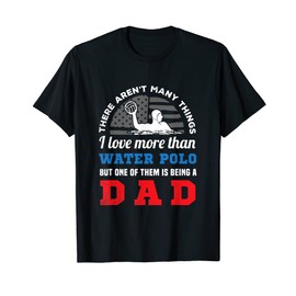Water Polo US flag and funny DAD creative artwork T-Shirt