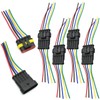 Vkinman 5 Sets 5-Pin Waterproof Automotive Electrical Connector Plug and