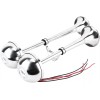 Amarine Made 12V 125db Stainless Steel Dual Trumpet Horn Electric
