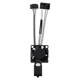 P1P/P1S Full Assembled Ceramic Hotend with Fan 0.4mm Hardened Steel Nozzle for 3D Printer Bambu Lab P1P/P1S Extruder Print Head Hot End Kit with Heater Cartridge Thermistor High Speed Printing