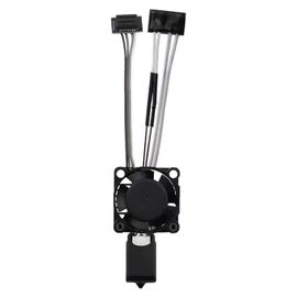 P1P/P1S Full Assembled Ceramic Hotend with Fan 0.4mm Hardened Steel Nozzle for 3D Printer Bambu Lab P1P/P1S Extruder Print Head Hot End Kit with Heater Cartridge Thermistor High Speed Printing