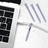 30Pcs Silicone Zip Ties Rubber Cable Ties 4.5 inch Reusable