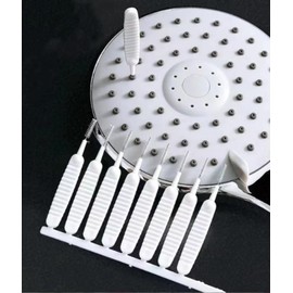 10 PCS Shower Head Cleaning Brush, Anti-Clogging Shower Head Cleaner Tool Small Crevice Cleaning Brushes Picks Multifunctional Hole Cleaning Brush with Nylon Bristle Non-Slip Handle