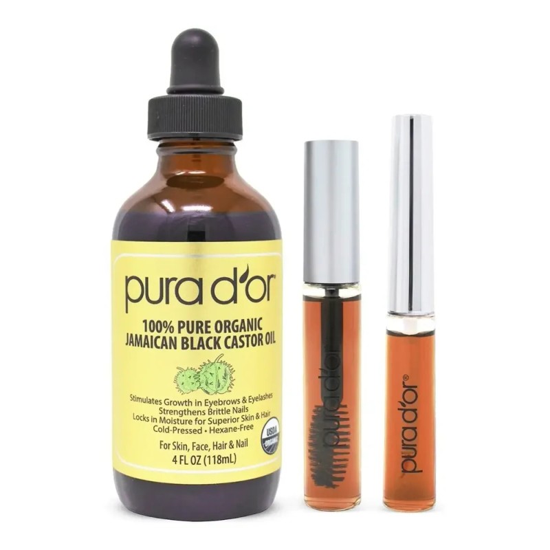 Pura D'or Aceite De Ricino Negro Jamaicano,aroma Natural Ahu