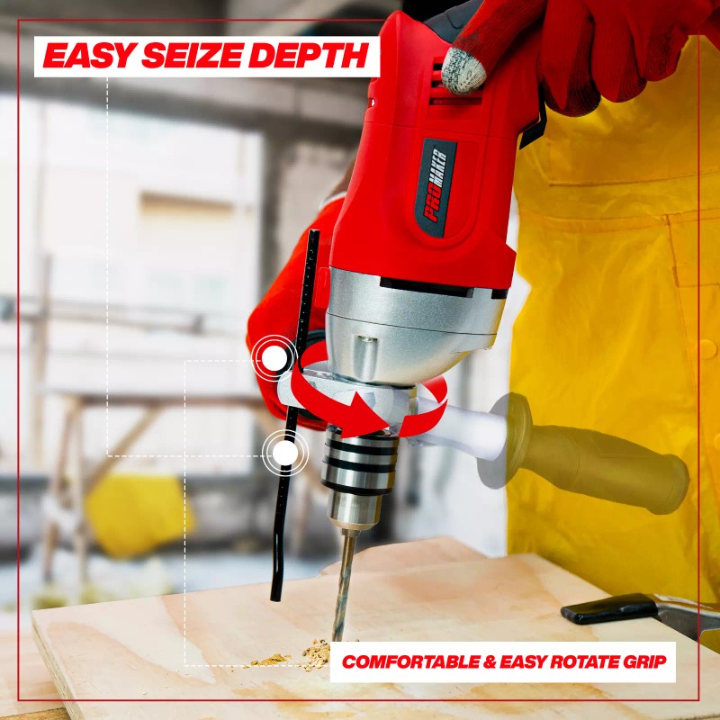 Promakertools PROMAKER 7.5AMP 850W 1/2-inch Corded Hammer Drill, Impact drill