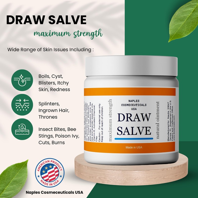 Naples Cosmeceuticals Drawing Salve for Skin Disorders