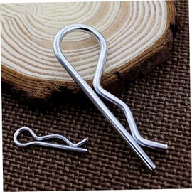 ORFOFE 30pcs High-Strength Stainless Steel Hitch Pin Assorted Spring Retaining Wire Pins Kit Locking for Mower Trailer