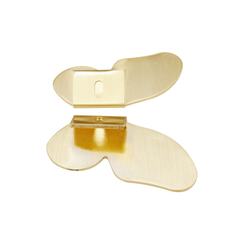 Semetall 2.91" Solid Brass Cabinet Knobs Decorative Butterfly Shape Single