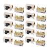 sourcingmap® 20Pcs 3 Position 8P 2P3T Panel Mount Micro Slide