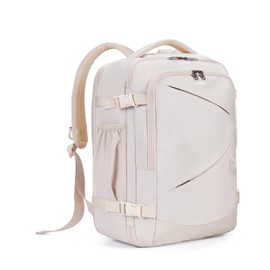 ECOHUB Carry On Travel Backpack, Expandable Airlines Personal Item Bag 18x14x8, Water Resistant 17 inch Laptop Backpack Flight Approved, 12 Pockets 30L Work Backpacks with Wet Pocket & Cable Slot