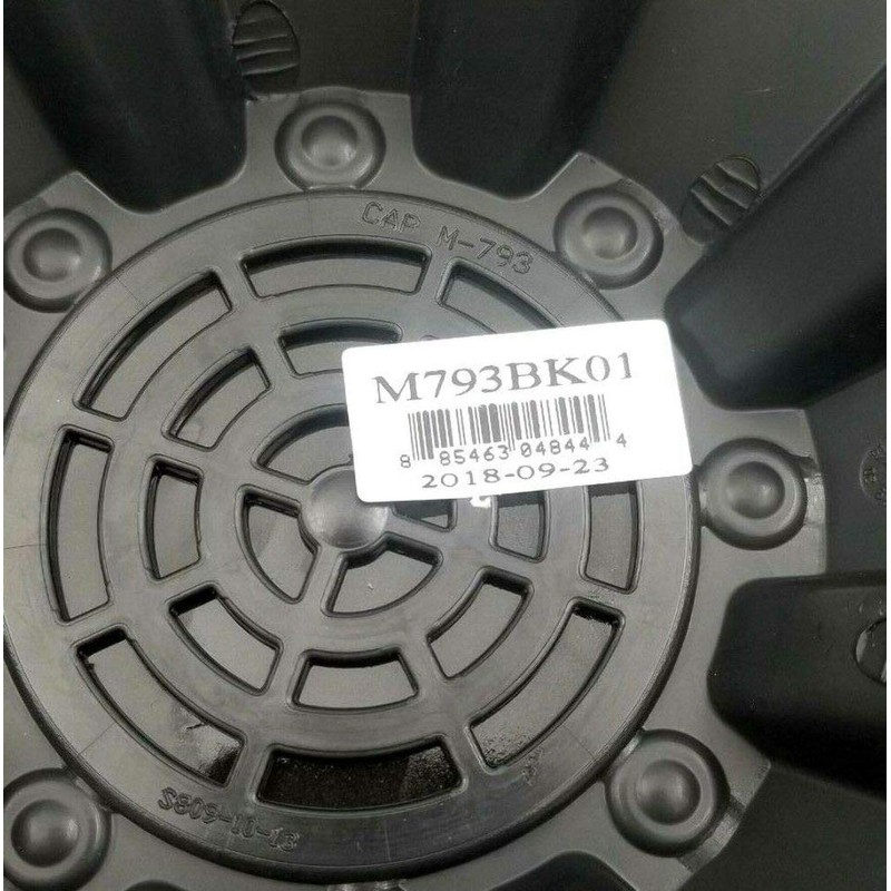 Moto Metal CAP M-793 M793BK01 Tapa central de rueda negra