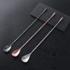 Mixing Long Spoon, Stainless Steel Mixing Spoon, 12inch Stirring Bar,