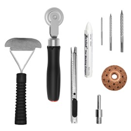 ZERINT Tire Repair Patch Tools Complete Kit - 42mm Steel Buffing Wheel, HSS Drill Bits (3/4.5/6mm), Utility Knife & Wax Marker for Tire Grinding, Polishing and Plug Installation(HT-M07)