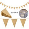 48Pcs Burlap Banner Bunting, BetterJonny 36Ft Burlap Triangle Flag DIY