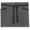 (Face Mix) facemix Plaid Short Apron - blk