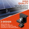 GETLITOOL Solar Panel Bracket 30 mm End Clamp Kit, 10
