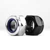 MINHER M3-0.5 Nylon Insert Locknuts,304 Stainless Steel Black Oxide, Lock