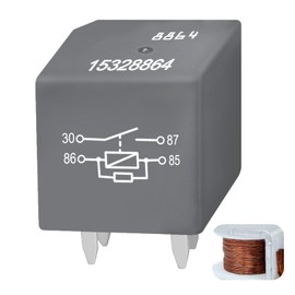 KERAIDMOTO 15328864 Automotive Relay 40A 12V 4-Pin SPDT for A/C Compressor, Starter & Fan Control, Multi-Purpose Relay Compatible with Silverado Impala Malibu Corvette Cobalt Sierra Yukon Canyon