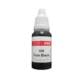 DOREME Permanent Makeup Pigment Ink Pure Black Color Tattoo Micro Cosmetic Micropigmention