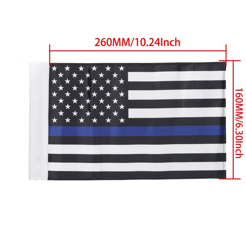 E-Most Universal Replacement Motocycle Flag Sleeved 6"x9" Thin Blue Line