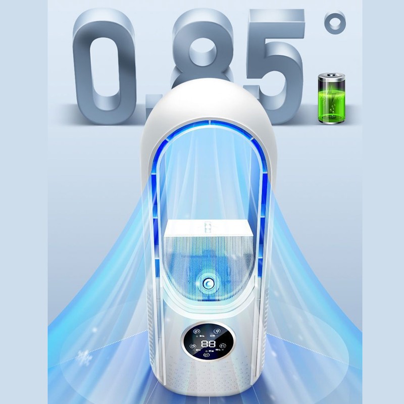 Bladeless Fan 6 Speed Adjustment 100ml Water Tank Quiet USB