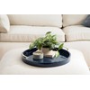 Kate and Laurel Lipton Circle Coffee Table Living Room Decor