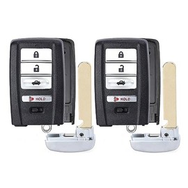 2X New Replacement Proximity Key Fob Shell / CASE Compatible with & Fit for Acura Vehicles - MPN KR5V1X-AC-05 (NO Electronics or Chip Inside)