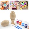Hordion 6 Pcs Wood Egg Shakers, Maracas Shakers Wooden Hand