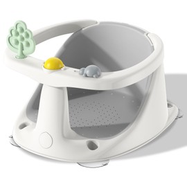 Baby Bath Seat for Babies 6 Months & Up, Non-Slip Bath Seats for Babies Sitting up,Bath tub Seat with Suction Cups,Safe & Comfortable Bath Chair Baby, Gray