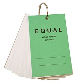 Life Equal Word Card 5 x 3 Size, Solid Color, Green P319B