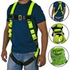 JORESTECH Safety Full Body Harness for Fall Protection, Yellow/Lime Back