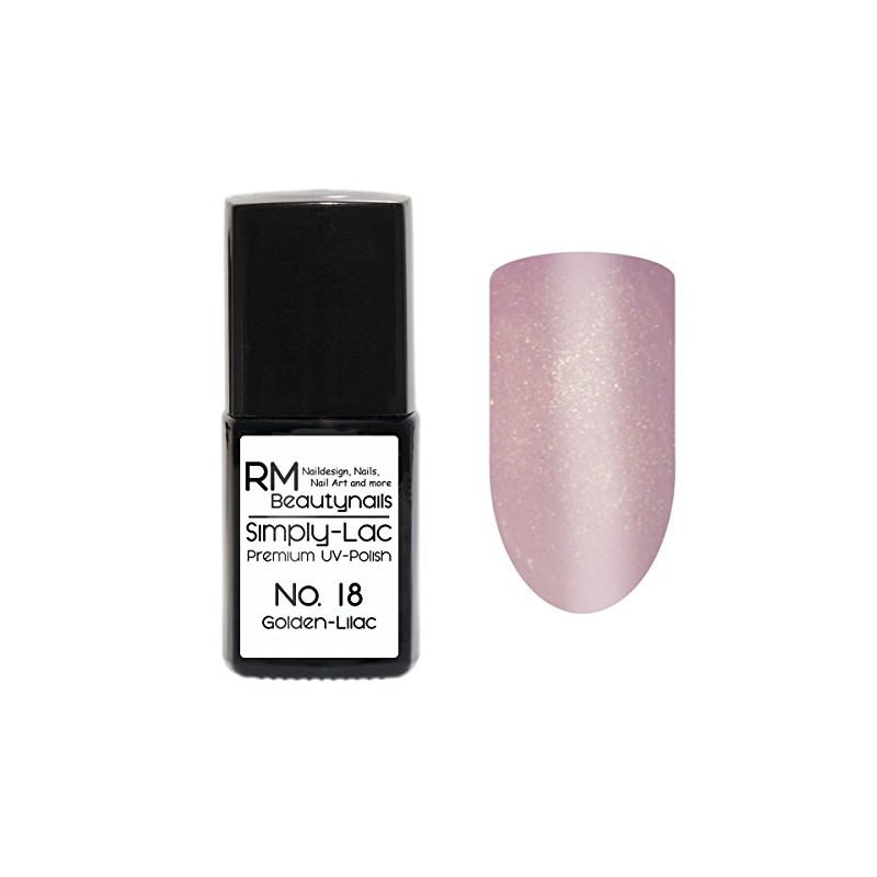 RM Beautynails Simply-Lac Premium UV Polish No. 18 Golden Lilac