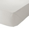 Catherine Lansfield Easy Iron Percale Combed Double Fitted Sheet Cream