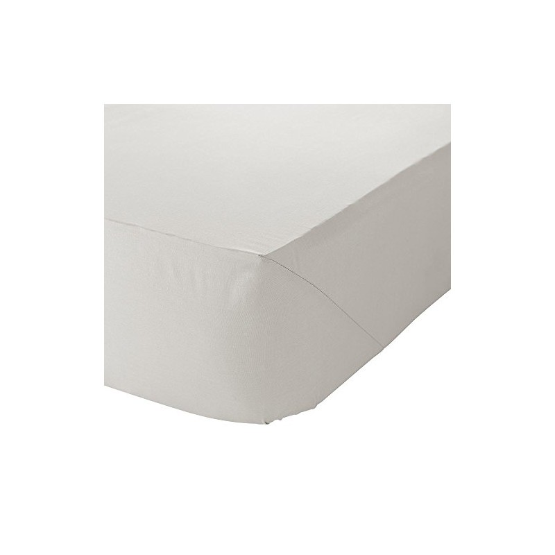 Catherine Lansfield Easy Iron Percale Combed Double Fitted Sheet Cream