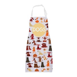 ENSIANTH Dog Apron Dog Cooking Kitchen Apron Dog Lover Gift for Groomer Waterproof Dog Apron with Pocket Dog Owner Gifts (Dog Apron)