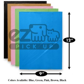 EZ Pick Up Pet Dog Bags - 1000 Count Dog Waste Bags, Puppy Pick Up Bags, Dog Walking Clean Up (Pink, Black, Blue) (Blue)