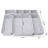 Pack of 8 Drawer Organiser System Felt Organiser, Stackable Felt