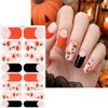 4 Sheets Halloween Full Nail Wraps Stickers for Women Halloween