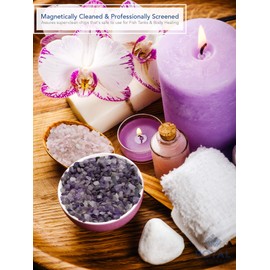 Royal Imports Crushed Quartz Chips, Vase Filler, Resin Art, Fire Pit Glass Pellets, Decorative Bowl Pebbeles, Tumbled Craft Gemstones, Reiki Healing Jewels, 1 LB, Rose