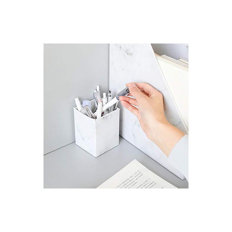 Desk Pen Holder - Multifunctional - Storage Box - Marble
