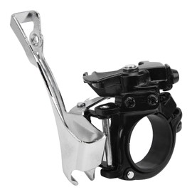 Bike Front Derailleur, 3 Speed Matching 7 / 8 / 9 Speed Aluminium Alloy Front Derailleur for Mountain Road Bike Bicycle