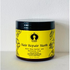 Givans Naturals Hair Repair Mask with Shea Butter and Bentonite Clay, Heat Activated, 7 oz