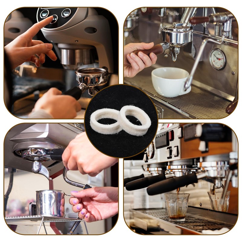 8Pcs Felt Washer Replacement for Breville Espresso Machine Grinders Espresso