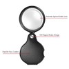 10X Magnifying Glass Loupe Small Pocket Magnifier Mini Folding Magnify