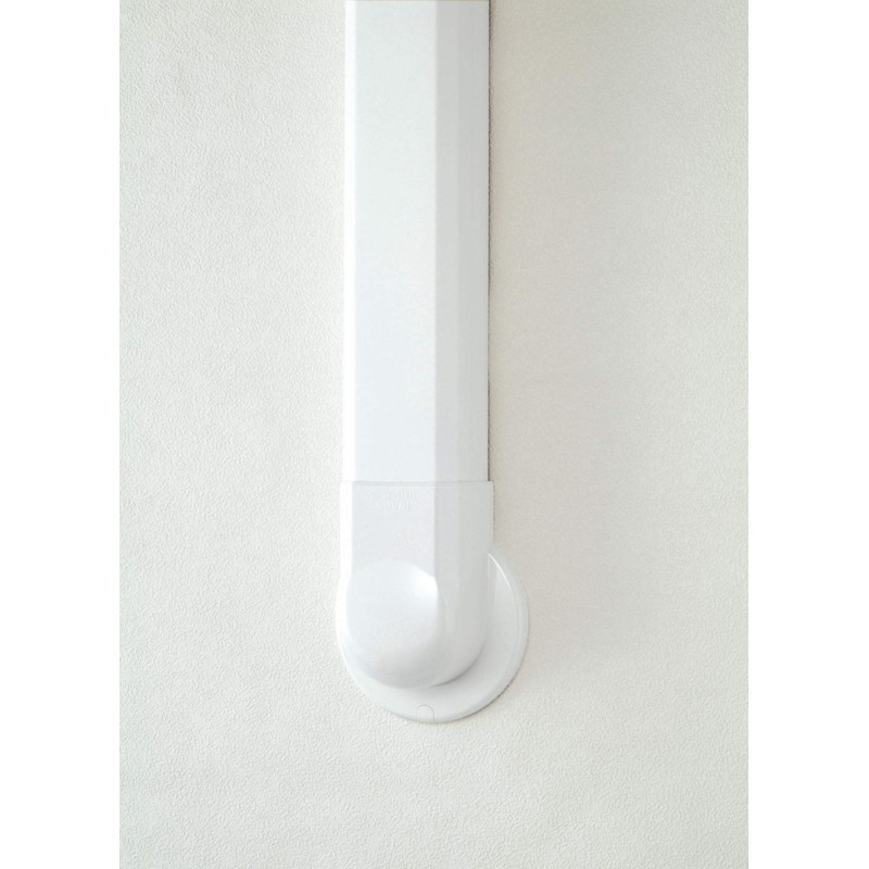 Inaba Denko MWM-75-S-W Decorative Pipe Cover Wall Corner for Air